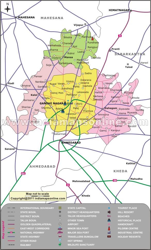 Bangalore gandhinagar რუკა