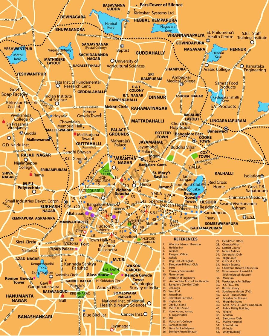 Bangalore რუკაზე