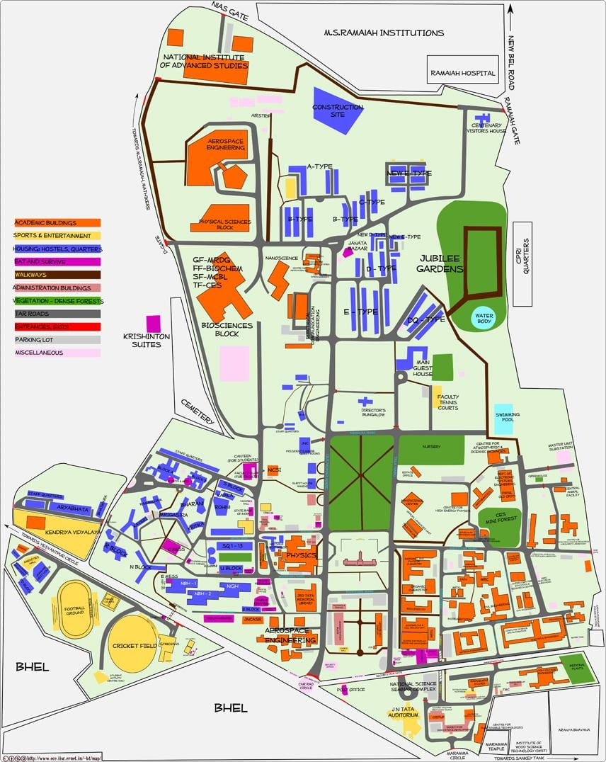 რუკა IISC Bangalore